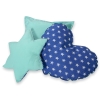 MEGA SET: Kids Teepee tent + playmat + pillows + decorative feathers FREE!- Navy blue stars