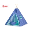 MEGA SET: Kids Teepee tent + playmat + pillows + decorative feathers FREE!- Navy blue stars