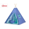 MEGA SET: Kids Teepee tent + playmat + pillows + decorative feathers FREE!- Navy blue stars