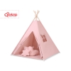 MEGA SET: Kids Teepee tent + playmat + pillows + decorative feathers FREE! - pastel pink