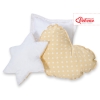 MEGA SET: Kids Teepee tent + playmat + pillows + decorative feathers FREE!- White dots on beige