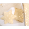 MEGA SET: Kids Teepee tent + playmat + pillows + decorative feathers FREE!- White dots on beige