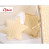 MEGA SET: Kids Teepee tent + playmat + pillows + decorative feathers FREE!- White dots on beige