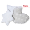 MEGA SET: Kids Teepee tent + playmat + pillows + decorative feathers FREE!- White dots on Gray