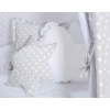 MEGA SET: Kids Teepee tent + playmat + pillows + decorative feathers FREE!- White dots on Gray