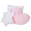 MEGA SET: Kids Teepee tent + playmat + pillows + decorative feathers FREE! - White dots on pink
