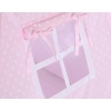 MEGA SET: Kids Teepee tent + playmat + pillows + decorative feathers FREE! - White dots on pink
