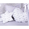MEGA SET: Kids Teepee tent + playmat + pillows + decorative feathers- Gray arrows