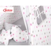 MEGA SET: Kids Teepee tent + playmat + pillows + decorative feathers- Stars pink-Gray/Gray