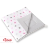 MEGA SET: Kids Teepee tent + playmat + pillows + decorative feathers- Stars pink-Gray/Gray