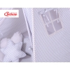 Mega Set: Teepee tent+playmat+pillows - Gray flowers