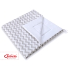 MINI Set: Teepee tent for kids + play mat + decorative feathers- Chevron Gray