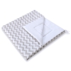 MINI Set: Teepee tent for kids + play mat + decorative feathers- Chevron Gray