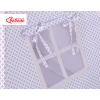 MINI Set: Teepee tent for kids + play mat + decorative feathers- Gray flowers