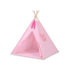 MINI Set: Teepee tent for kids + play mat + decorative feathers- pink