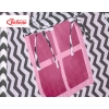 MINI Set: Teepee tent for kids + play mat - Chevron black/ pink