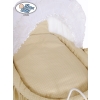 Moses Basket Vintage wicker crib Christine - White - beige