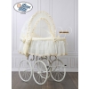Moses Basket/Retro wicker crib Eliza - Cream