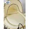 Moses Basket/Retro wicker crib Emma - Cream