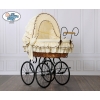 Moses Basket/Retro wicker crib Emma - Cream