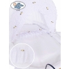 Moses Basket/Retro wicker crib Sisi - White