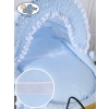 Moses Basket Retro wicker crib Victoria - Blue