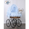 Moses Basket Retro wicker crib Victoria - Blue