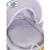 Moses Basket/Retro wicker crib Victoria- Gray