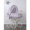 Moses Basket/Retro wicker crib Victoria- Gray