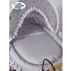 Moses Basket/Retro wicker crib Victoria - Gray