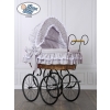 Moses Basket/Retro wicker crib Victoria - Gray
