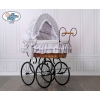 Moses Basket/Retro wicker crib Victoria - Gray