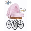 Moses Basket/Retro wicker crib Victoria - Pink