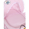 Moses Basket/Retro wicker crib Victoria - Pink