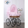 Moses Basket/Retro wicker crib Victoria - Pink