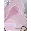 Moses Basket/Retro wicker crib Victoria - Pink