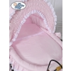 Moses Basket/Retro wicker crib Victoria - Pink