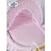 Moses Basket/Retro wicker crib Victoria - Pink