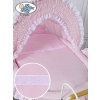 Moses Basket/Retro wicker crib Victoria - Pink