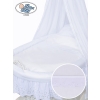 Moses Basket Wicker drape crib Sophia White Bedding Set with White Embroidered Lace no 70202-912