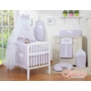 Mosquito-net for Baby made of chiffon- Hanging Hearts pink flowers
