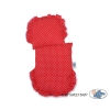 Natural Wicker and Wood Retro Style New Doll Pram  Red with White Dots