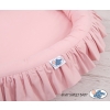 Nest with flounce - pastel pink
