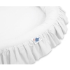 Nest with flounce - white
