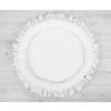 Nest with flounce - white
