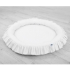 Nest with flounce - white
