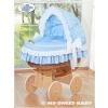 New Replacement Bedding Set Cover for Wicker Crib no. 58962-109 or 78962-109