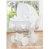 New Replacement Bedding Set Cover for Wicker Crib no. 58962-123 or 78962-123