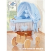 New Replacement Bedding Set Cover for Wicker Crib no. 58962-134 or 78962-134