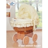 4 pcs Wicker Crib Bedding Set